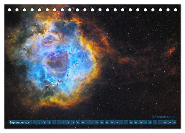 Produktbild: Deep Sky Kalender (Tischkalender 2026 DIN A5 quer), CALVENDO Monatskalender