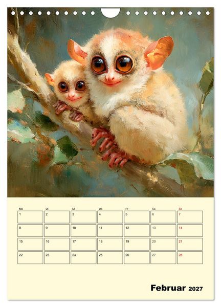 Produktbild: Koboldmakis. Kleine H&uuml;ter des Dschungels (Wandkalender 2027 DIN A4 hoch), CALVENDO Monatskalender