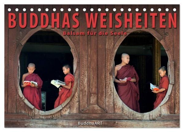 Produktbild: BUDDHAS WEISHEITEN - Balsam f&uuml;r die Seele (Tischkalender 2026 DIN A5 quer), CALVENDO Monatskalender