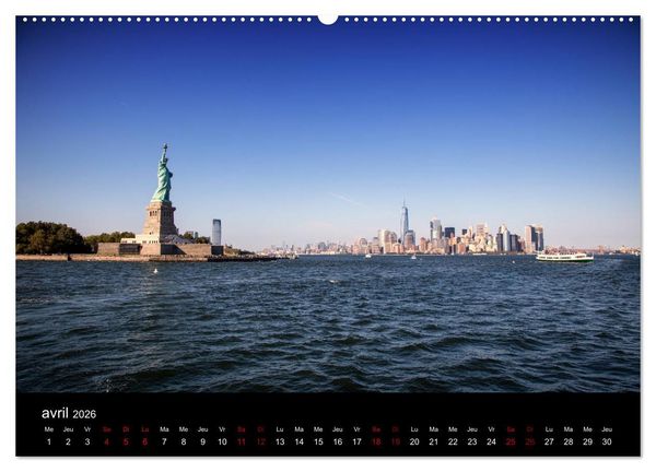 Produktbild: Balade New-Yorkaise, Manhattan (Calendrier mural 2026 DIN A2 vertical) calendrier de bureau