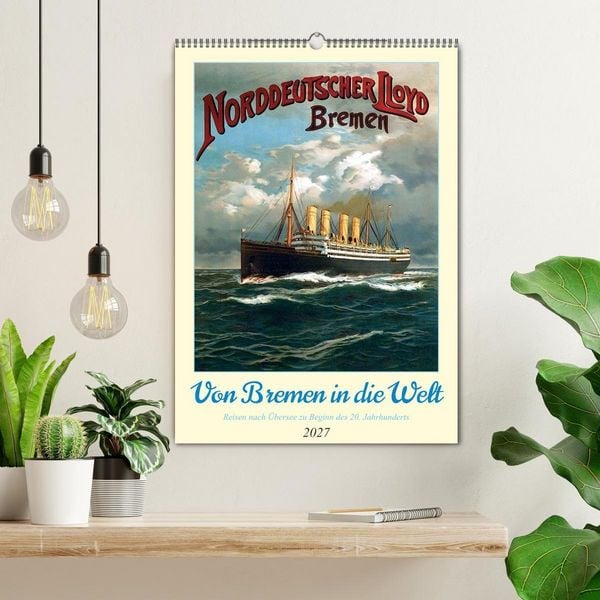 Produktbild: Von Bremen in die Welt - Reisen nach &Uuml;bersee zu Beginn des 20. Jahrhunderts (Wandkalender 2027 DIN A2 hoch), CALVENDO Monatskalender
