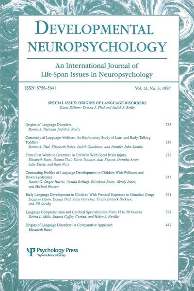 Produktbild: Origins of Language Disorders