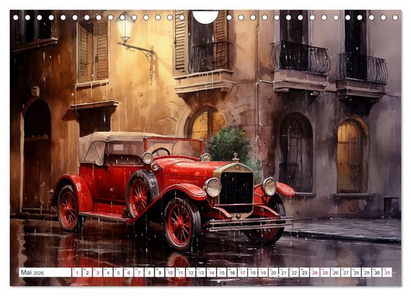 Produktbild: Oldtimer - Vergangenheit neu entdeckt (Wandkalender 2026 DIN A4 quer), CALVENDO Monatskalender