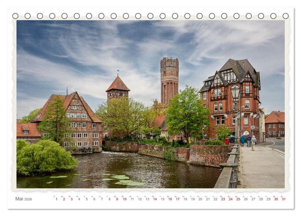 Produktbild: Malerisches L&uuml;neburg (Tischkalender 2026 DIN A5 quer), CALVENDO Monatskalender