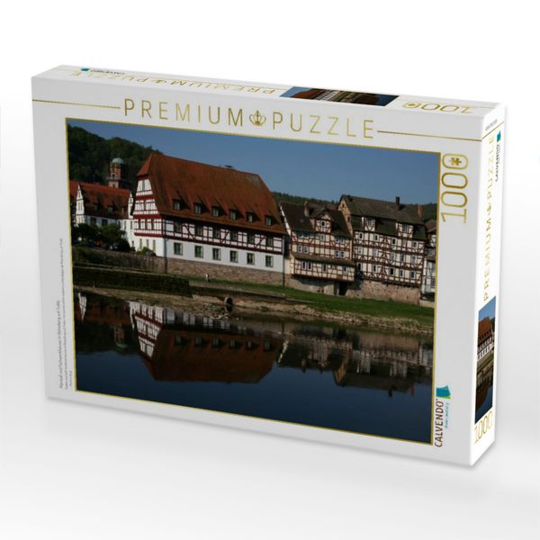 Produktbild: CALVENDO Puzzle Marstall und Fachwerkh&auml;user in Rotenburg a.d. Fulda | 1000 Teile Lege-Gr&ouml;&szlig;e 64x48cm Foto-Puzzle f&uuml;r gl&uuml;ckliche Stunden