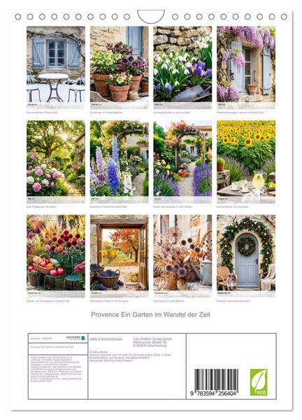 Produktbild: Provence Ein Garten im Wandel der Zeit (Wandkalender 2027 DIN A4 hoch), CALVENDO Monatskalender
