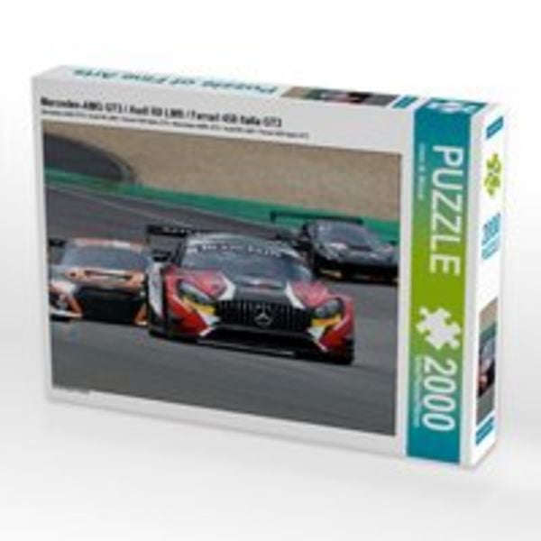 CALVENDO Puzzle Mercedes-AMG GT3 / Audi R8 LMS / Ferrari 458 Italia GT3 2000 Teile Lege-Größe 90 x 67 cm Foto-Puzzle Bild von Dieter-M. Wilczek