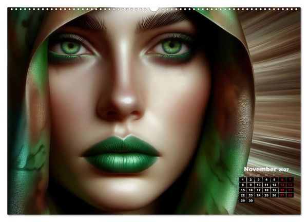 Produktbild: Eleganz, Farbe und Anmut (hochwertiger Premium Wandkalender 2027 DIN A2 quer), Kunstdruck in Hochglanz