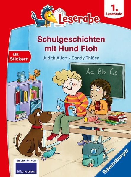 Leserabe 1. Lesestufe - Schulgeschichten mit Hund Floh, Gebundene Ausgabe von Judith Allert, Ravensburger Verlag GmbH, 9783473464333
