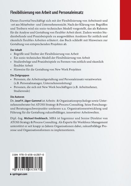 Produktbild: Flexibilisierung von Arbeit und Personaleinsatz