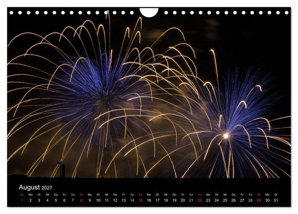 Produktbild: Feuerwerk (Wandkalender 2027 DIN A4 quer), CALVENDO Monatskalender
