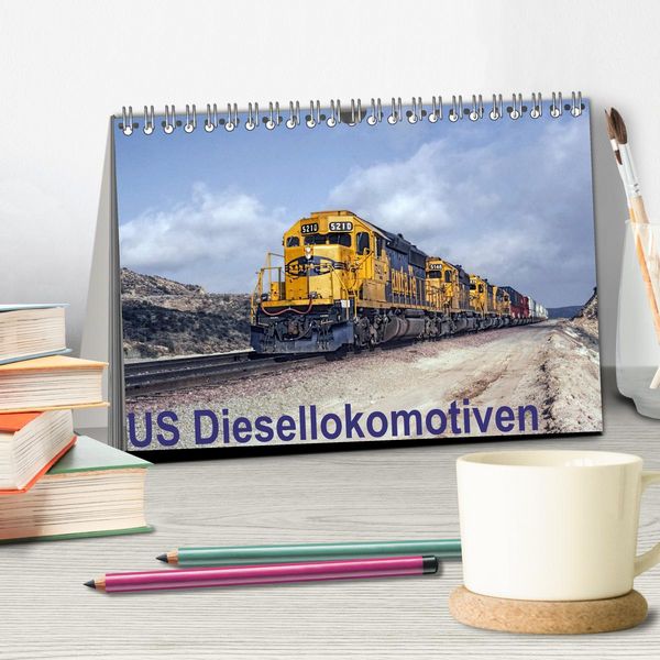 Produktbild: US Diesellokomotiven (Tischkalender 2026 DIN A5 quer), CALVENDO Monatskalender