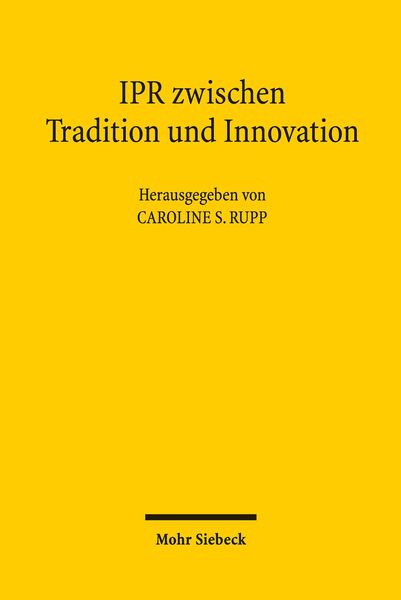 Produktbild: IPR zwischen Tradition und Innovation