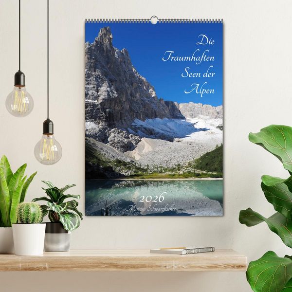 Produktbild: Die Traumhaften Seen der Alpen (Wandkalender 2026 DIN A2 hoch), CALVENDO Monatskalender