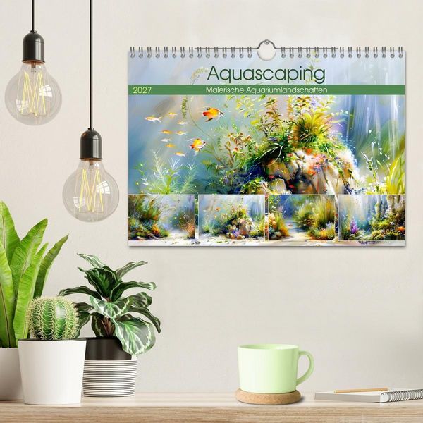 Produktbild: Aquascaping. Malerische Aquariumlandschaften (Wandkalender 2027 DIN A4 quer), CALVENDO Monatskalender