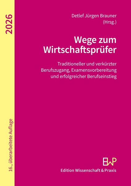 Produktbild: Wege zum Wirtschaftspr&uuml;fer