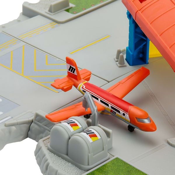 Produktbild: Matchbox Flughafen Abhebe-Abenteuer-Spielset mit 1 Die-Cast-Audi und 1 Flugzeu
