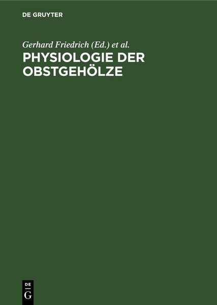Produktbild: Physiologie der Obstgeh&ouml;lze