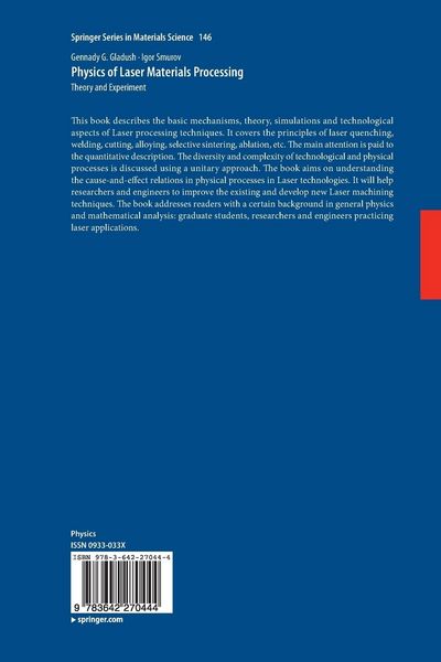 Produktbild: Physics of Laser Materials Processing