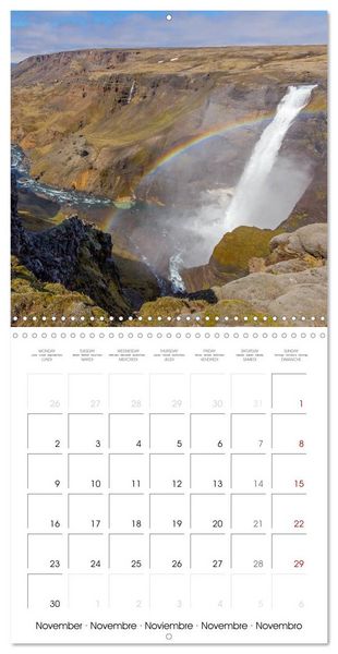 Produktbild: COLOURS OF ICELAND (Wall Calendar 2026 12 &times; 12 Inch) CALVENDO 12 Month Wall Calendar