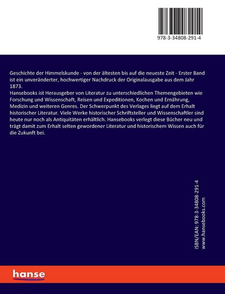 Produktbild: Geschichte der Himmelskunde