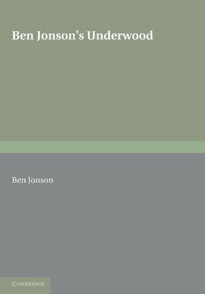 Produktbild: Ben Jonson's Underwoods