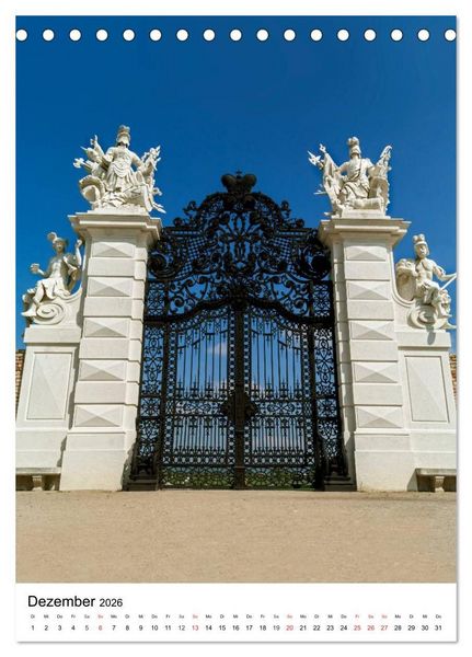 Produktbild: Schloss Hof &ndash; Die Perle unter den Marchfeldschl&ouml;ssern (Tischkalender 2026 DIN A5 hoch), CALVENDO Monatskalender