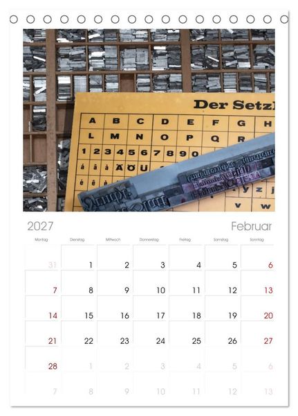 Produktbild: Auf Guttenbergs Spuren (Tischkalender 2027 DIN A5 hoch), CALVENDO Monatskalender