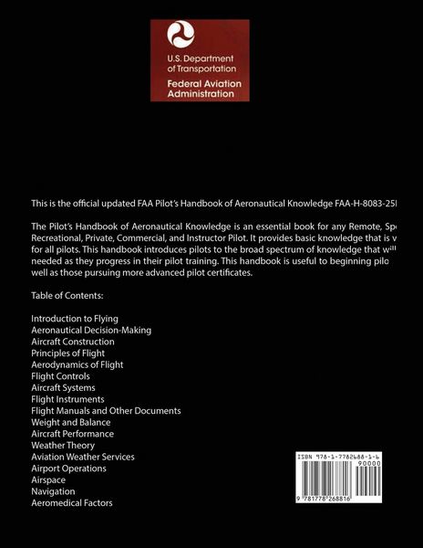 Produktbild: Pilot's Handbook of Aeronautical Knowledge FAA-H-8083-25B