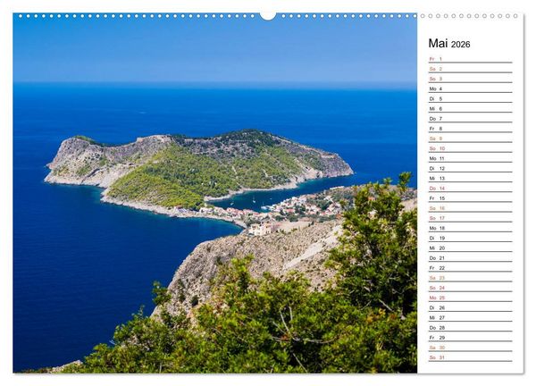 Produktbild: Griechische Inseln im Ionischen Meer (hochwertiger Premium Wandkalender 2026 DIN A2 quer), Kunstdruck in Hochglanz