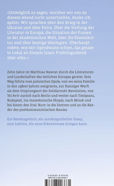 Produktbild: &Uuml;ber allem ein weiter Himmel