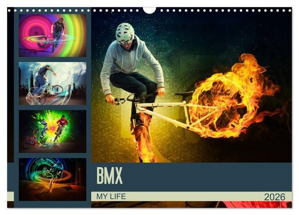 Produktbild: BMX My Life (Wandkalender 2026 DIN A3 quer), CALVENDO Monatskalender