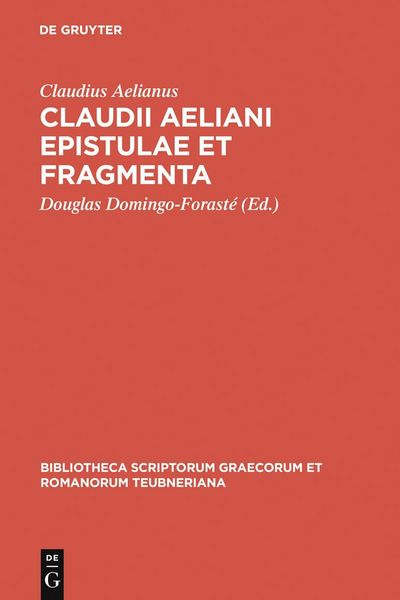 Produktbild: Claudii Aeliani Epistulae et fragmenta
