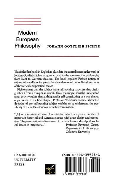 Produktbild: Fichte's Theory of Subjectivity