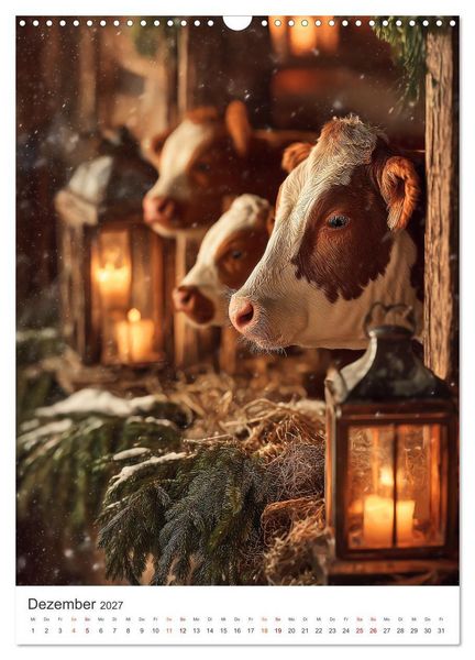 Produktbild: Die Liebe zur Kuh (Wandkalender 2027 DIN A3 hoch), CALVENDO Monatskalender