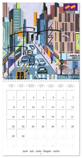 Produktbild: NEW YORK, d'hier &agrave; aujourd'hui (Calendrier mural carr&eacute; 2026 30x30 cm) Calendrier double avec une page pour vos prises de notes