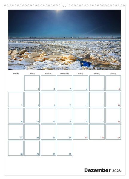 Produktbild: Friesland - Nordseebad Dangast (Wandkalender 2026 DIN A2 hoch), CALVENDO Monatskalender