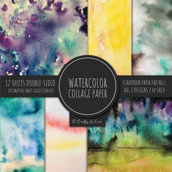 Produktbild: Watercolor Collage Paper for Scrapbooking