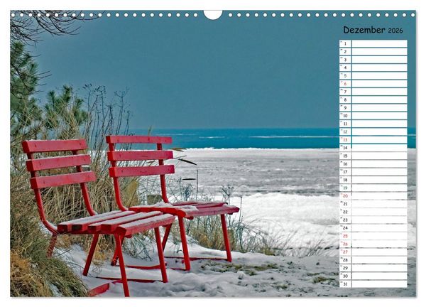 Produktbild: Ostseebad Boltenhagen - Sehnsuchtsort an der Ostsee (Wandkalender 2026 DIN A3 quer), CALVENDO Monatskalender