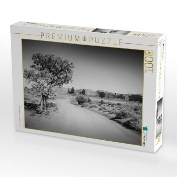 Produktbild: CALVENDO Puzzle Monument Valley Drive und Totem Pole | 1000 Teile Lege-Gr&ouml;&szlig;e 64x48cm Foto-Puzzle f&uuml;r gl&uuml;ckliche Stunden