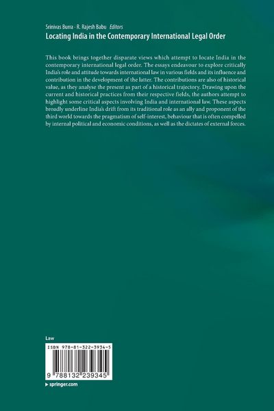 Produktbild: Locating India in the Contemporary International Legal Order