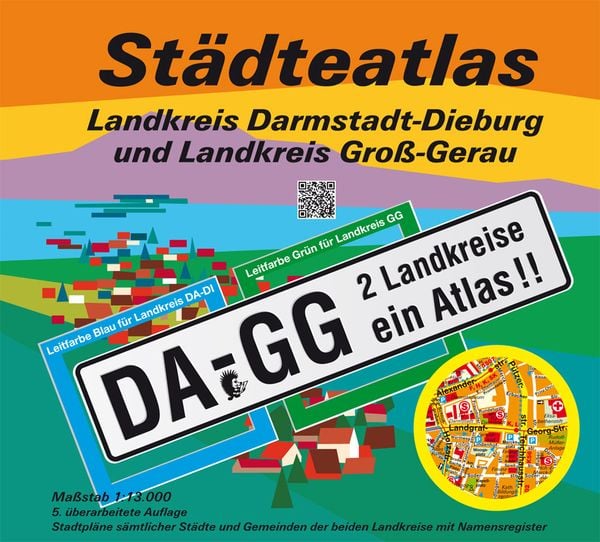 Produktbild: St&auml;dteatlas Landkreis Darmstadt-Dieburg und Landkreis Gro&szlig;-Gerau 1:13 000