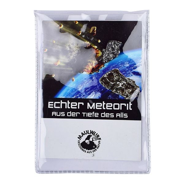 Produktbild: Meteorit 05-07 Gramm mit Zertifikatskarte in Pouch