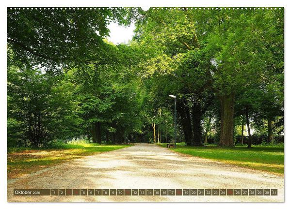 Produktbild: Impressionen - G&uuml;tersloh entlang der Dalke (hochwertiger Premium Wandkalender 2026 DIN A2 quer), Kunstdruck in Hochglanz