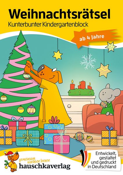 Produktbild: Weihnachtsr&auml;tsel - Kunterbunter Kindergartenblock ab 4 Jahre