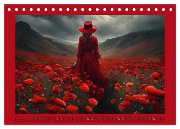 Produktbild: Regenzauber - Frauen im Wandel der Jahreszeiten (Tischkalender 2026 DIN A5 quer), CALVENDO Monatskalender