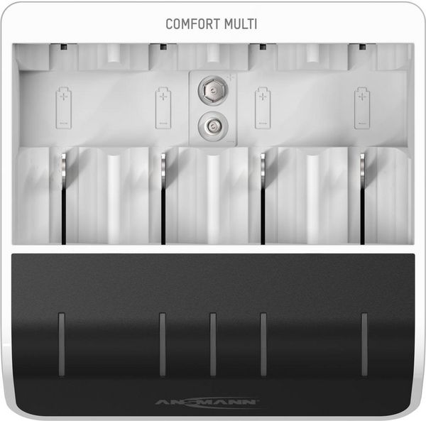 Produktbild: Ansmann Comfort Multi Rundzellen-Ladeger&auml;t NiMH Micro (AAA), Mignon (AA), Baby (C), Mono (D), 9 V Block