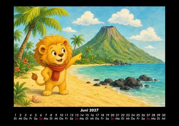 Produktbild: Buschis gro&szlig;es Vulkan-Abenteuer 2027 Fotokalender DIN A3