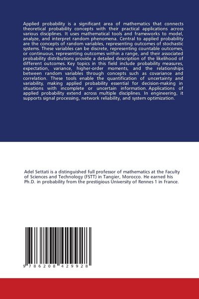 Produktbild: Applied Probability: Concepts and Applications of Random Variables