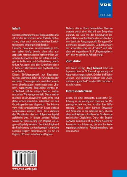 Produktbild: Crashkurs Regelungstechnik